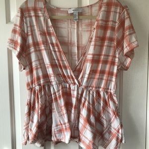 Plus Size Plaid Top! Never been worn!